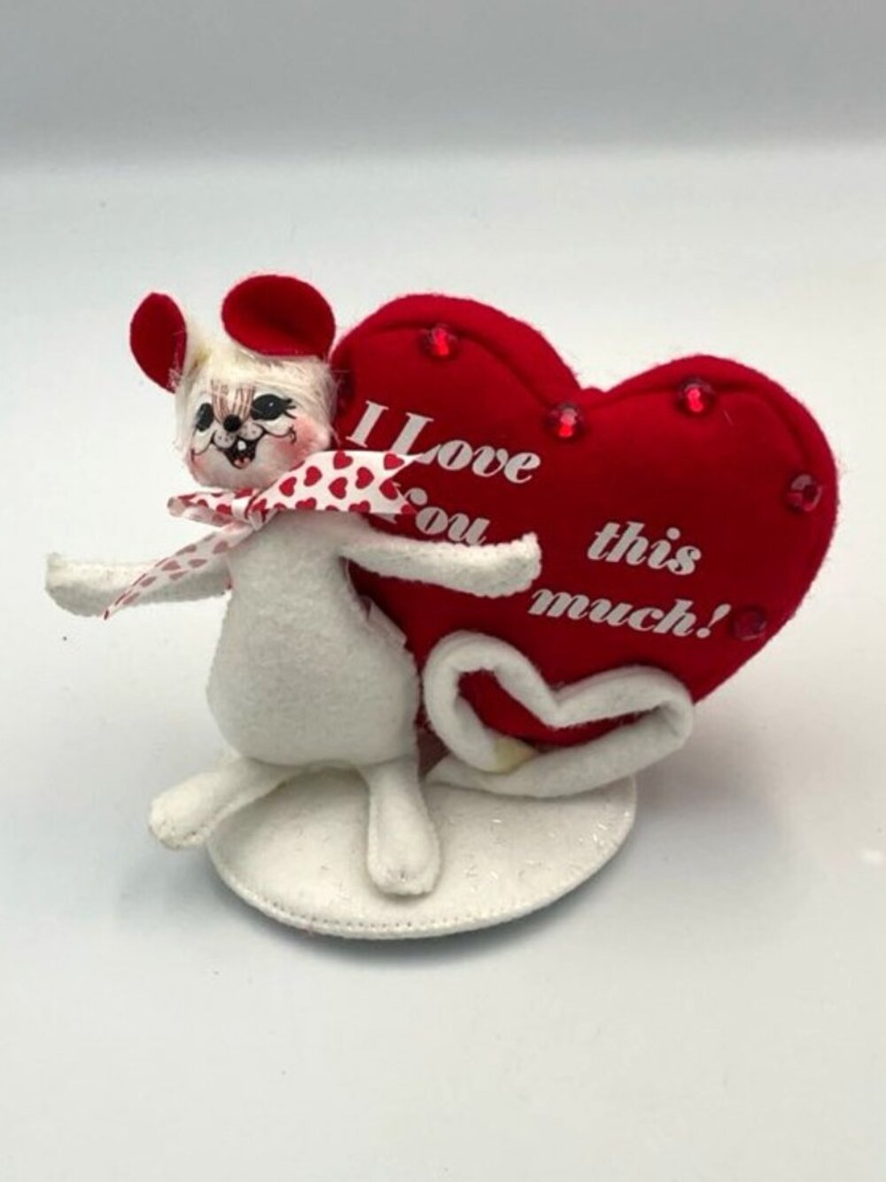 Annalee I Love You This Much! Mouse Valentine 2008 Valentine's Day